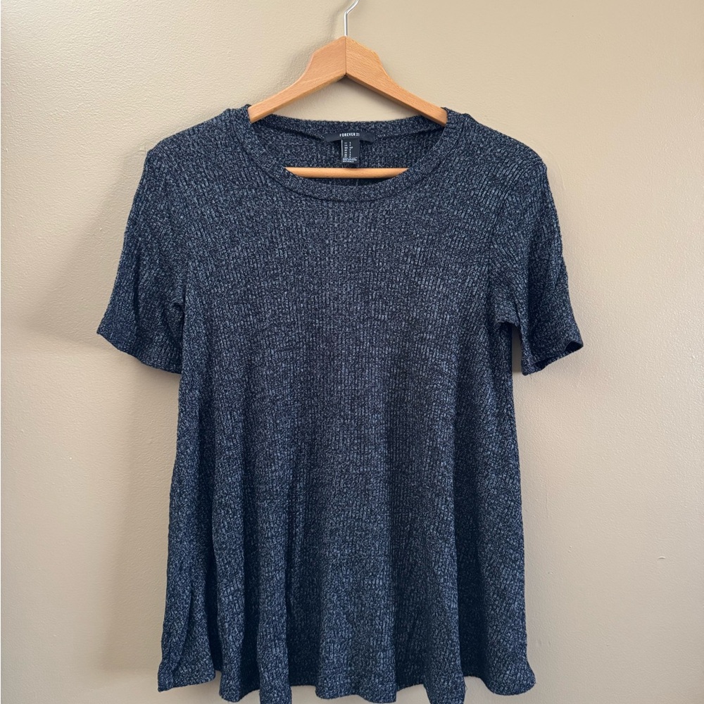 Forever 21 Heathered Gray Short Sleeve Tee